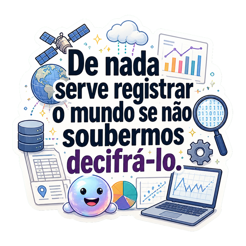 De nada serve registrar o mundo se não soubermos decifrá-lo.