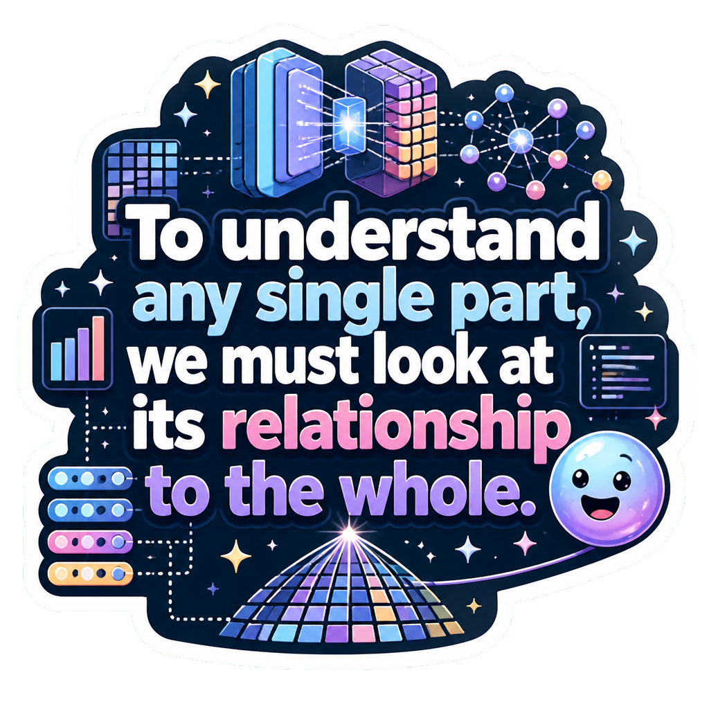 To understand any single part, we must look at its relationship to the whole.