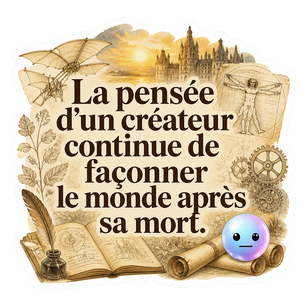 La pensée d'un créateur continue de façonner le monde après sa mort.