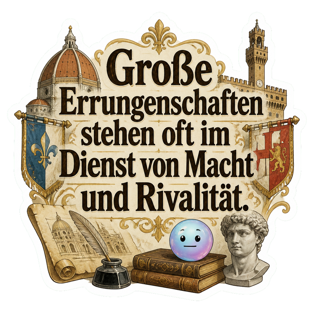 Große Errungenschaften stehen oft im Dienst von Macht und Rivalität.