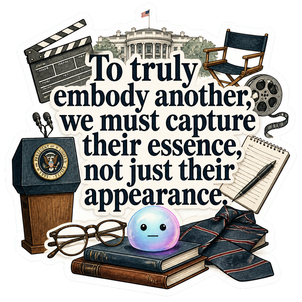 To truly embody another, we must capture their essence, not just their appearance.