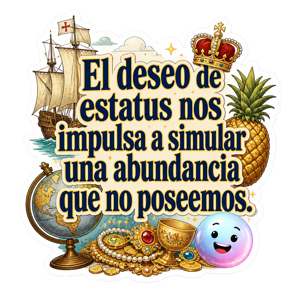 El deseo de estatus nos impulsa a simular una abundancia que no poseemos.