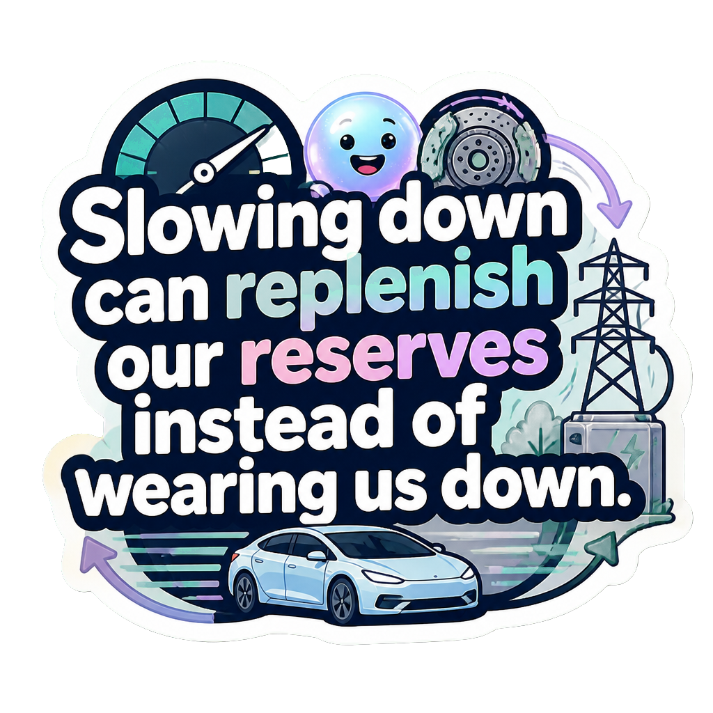 Slowing down can replenish our reserves instead of wearing us down.