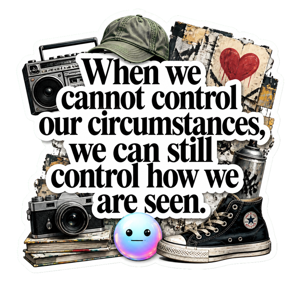 When we cannot control our circumstances, we can still control how we are seen.