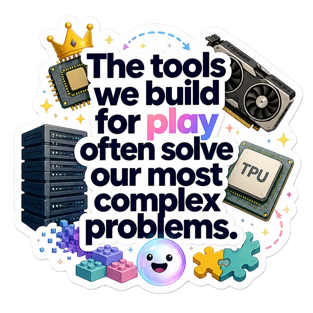 The tools we build for play often solve our most complex problems.