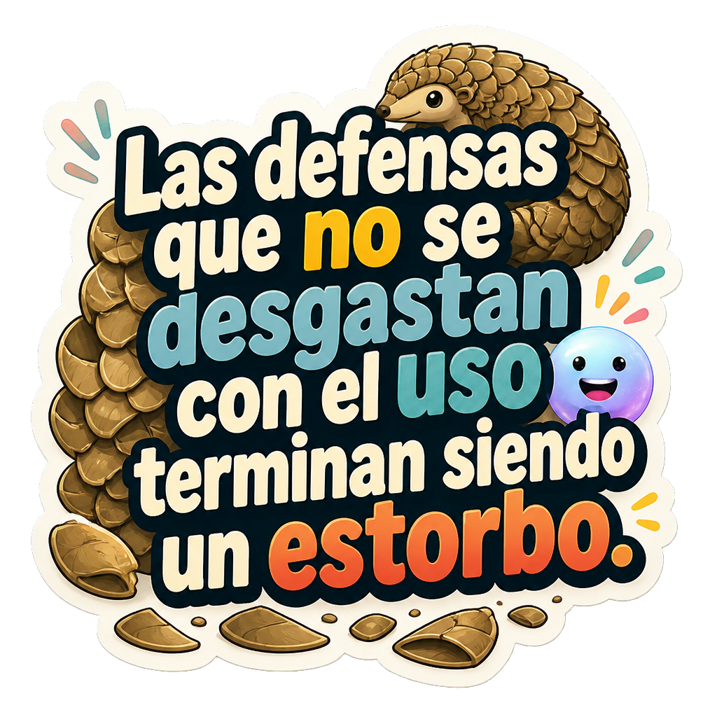 Las defensas que no se desgastan con el uso terminan siendo un estorbo.