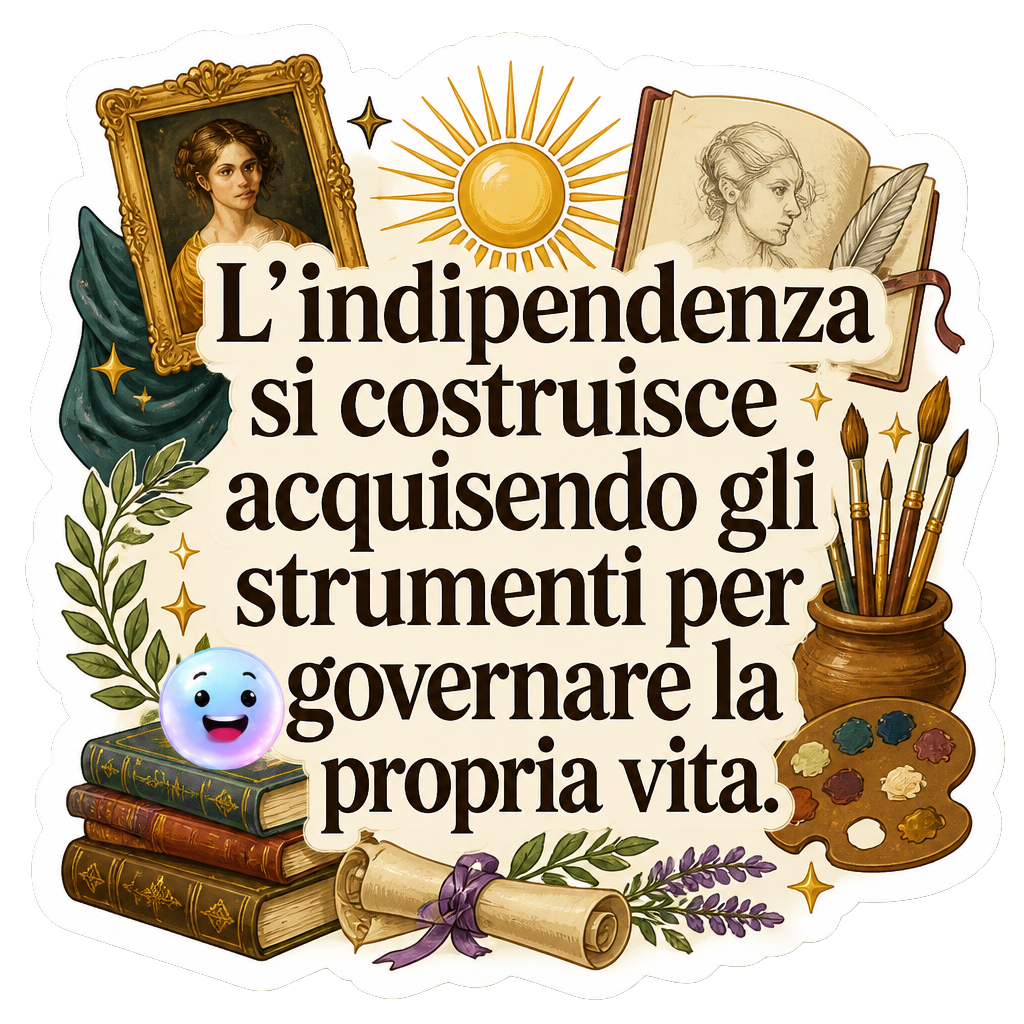 L'indipendenza si costruisce acquisendo gli strumenti per governare la propria vita.