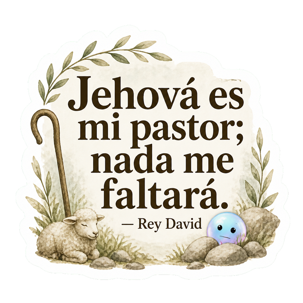 Jehová es mi pastor; nada me faltará.
