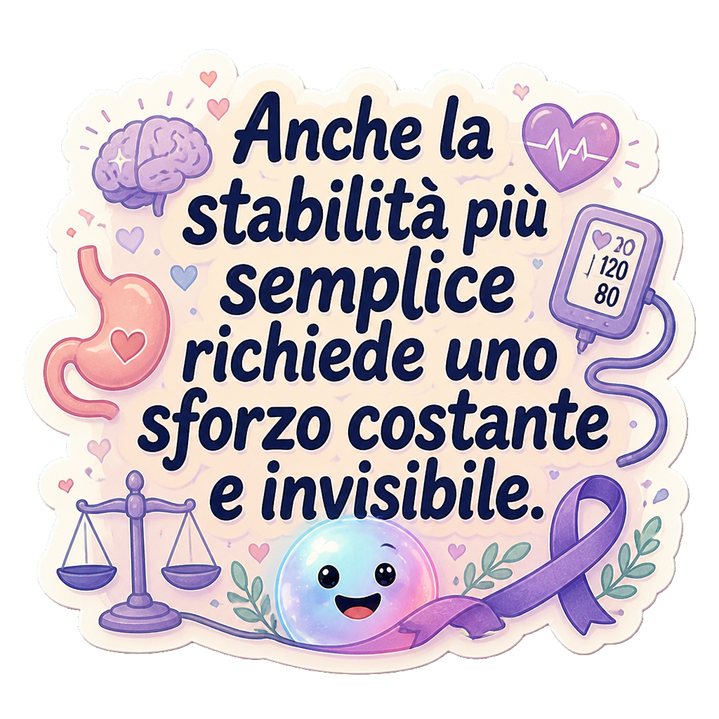 Anche la stabilità più semplice richiede uno sforzo costante e invisibile.