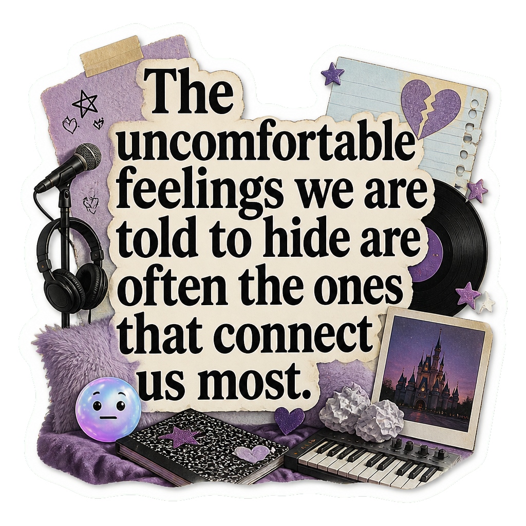 The uncomfortable feelings we are told to hide are often the ones that connect us most.