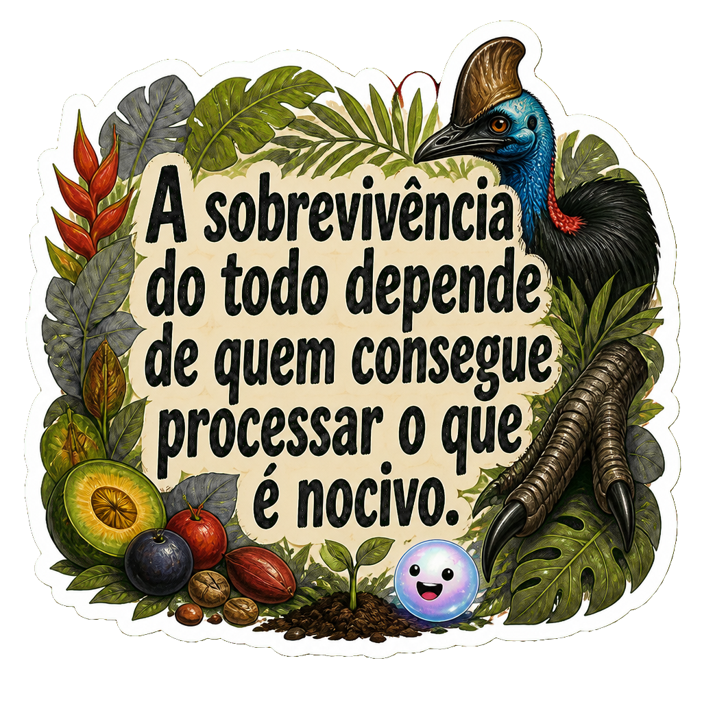 A sobrevivência do todo depende de quem consegue processar o que é nocivo.