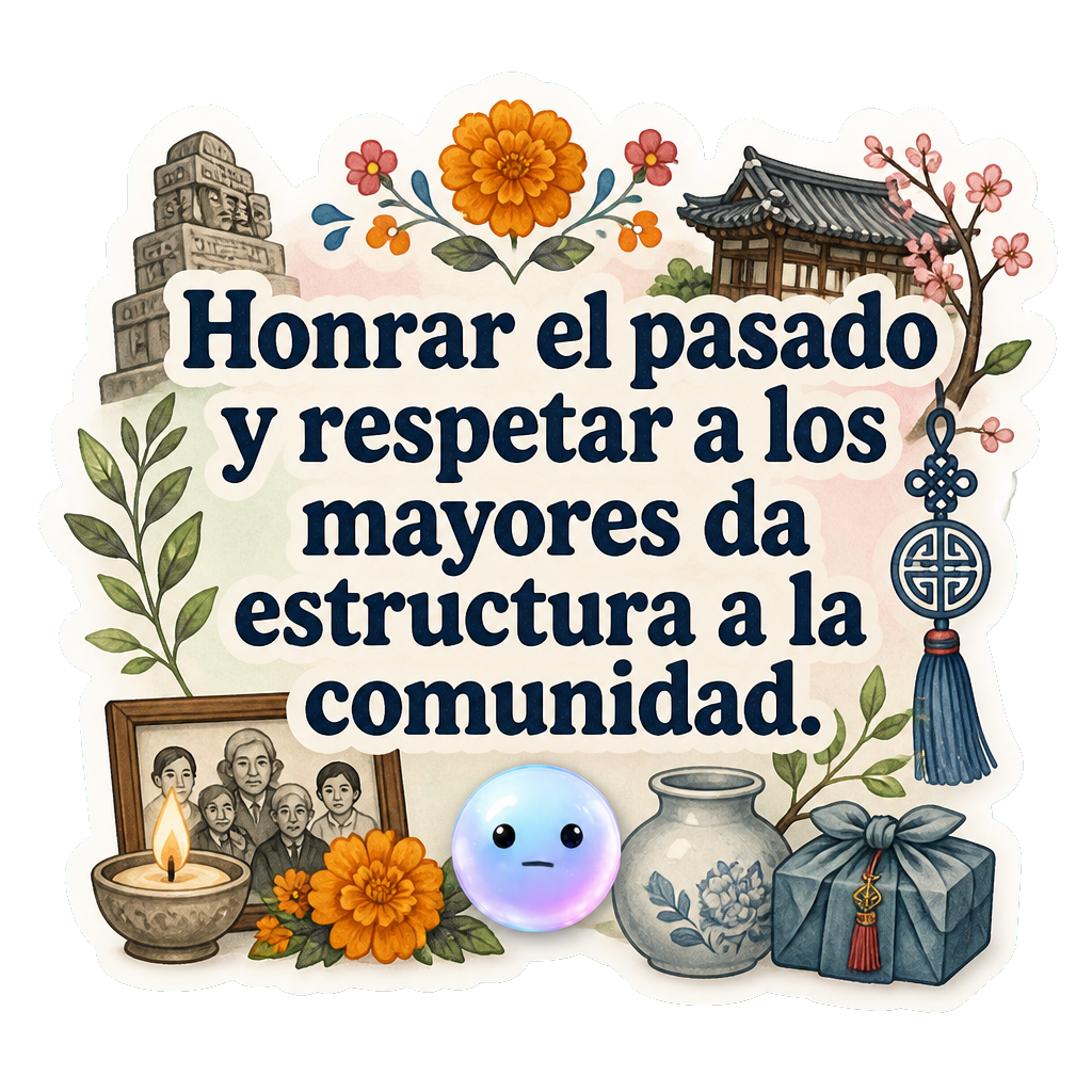 Honrar el pasado y respetar a los mayores da estructura a la comunidad.