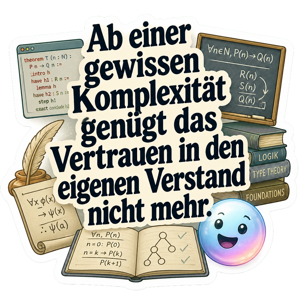 Ab einer gewissen Komplexität genügt das Vertrauen in den eigenen Verstand nicht mehr.