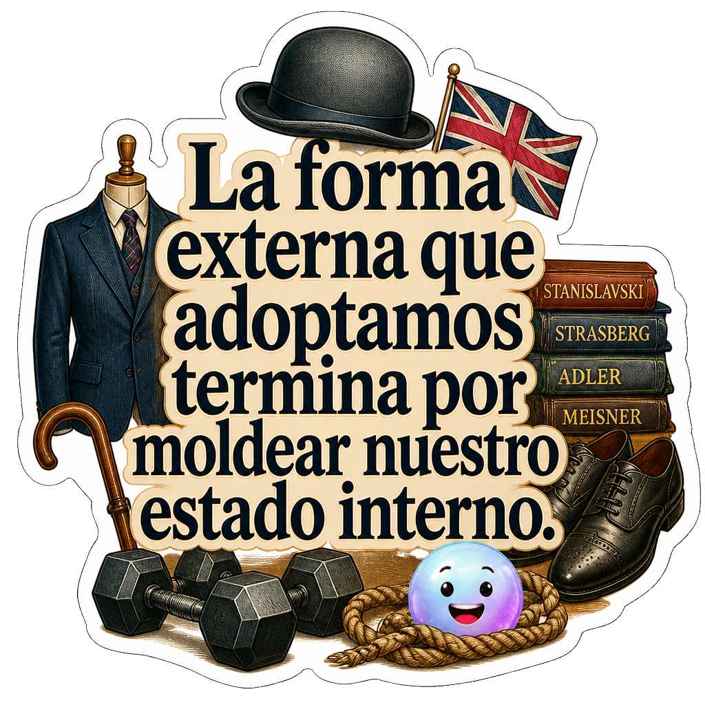 La forma externa que adoptamos termina por moldear nuestro estado interno.