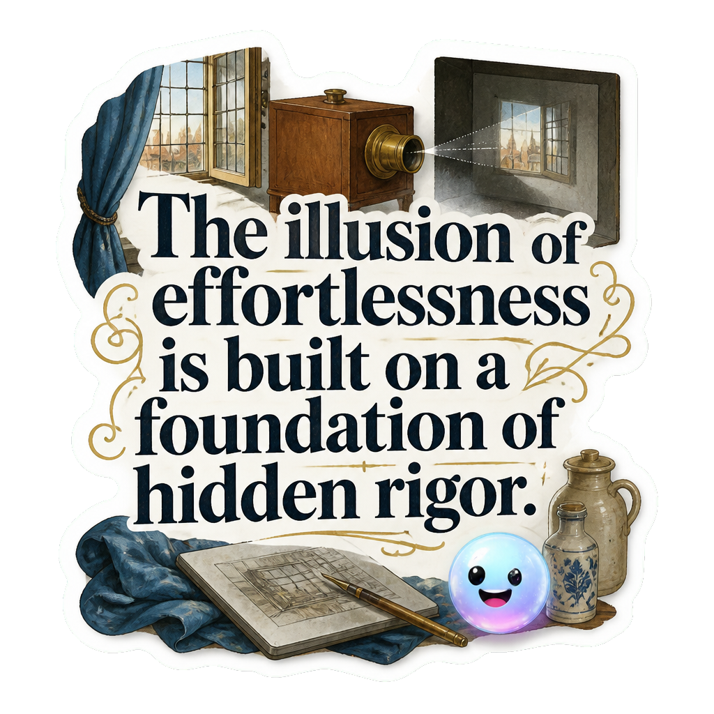 The illusion of effortlessness is built on a foundation of hidden rigor.