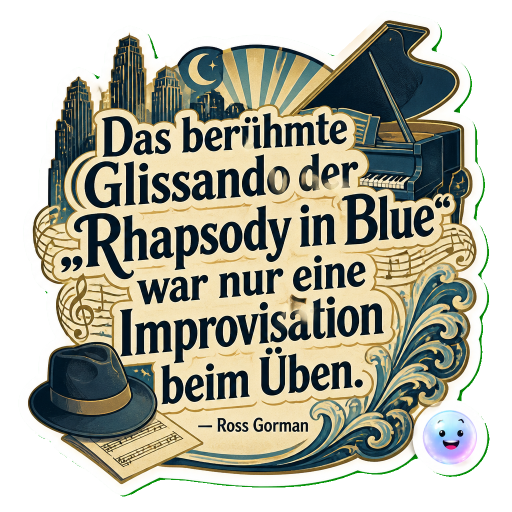 Das berühmte Glissando der „Rhapsody in Blue“ war nur eine Improvisation beim Üben.