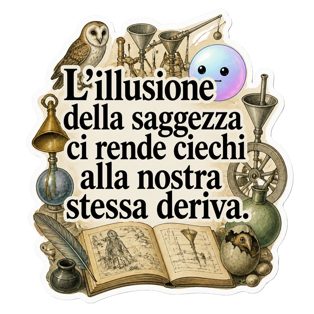 L'illusione della saggezza ci rende ciechi alla nostra stessa deriva.