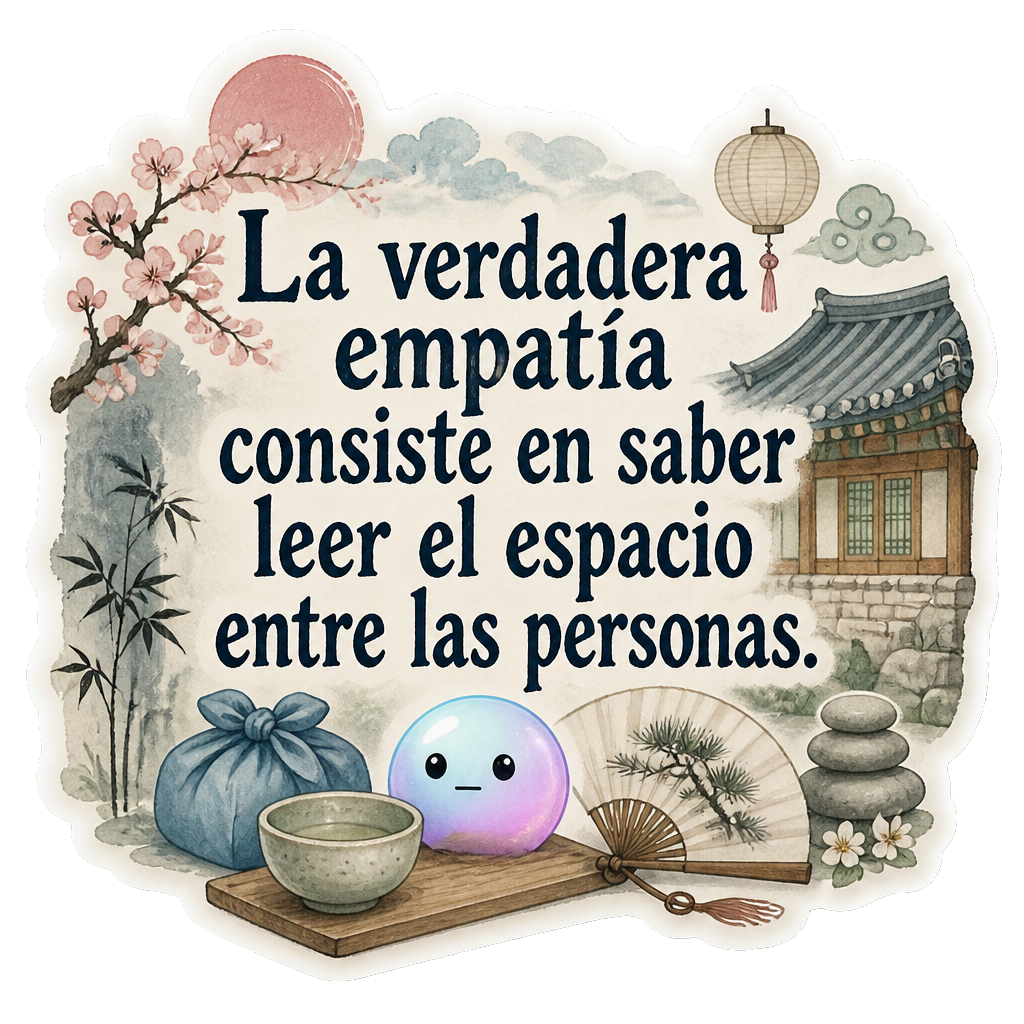 La verdadera empatía consiste en saber leer el espacio entre las personas.