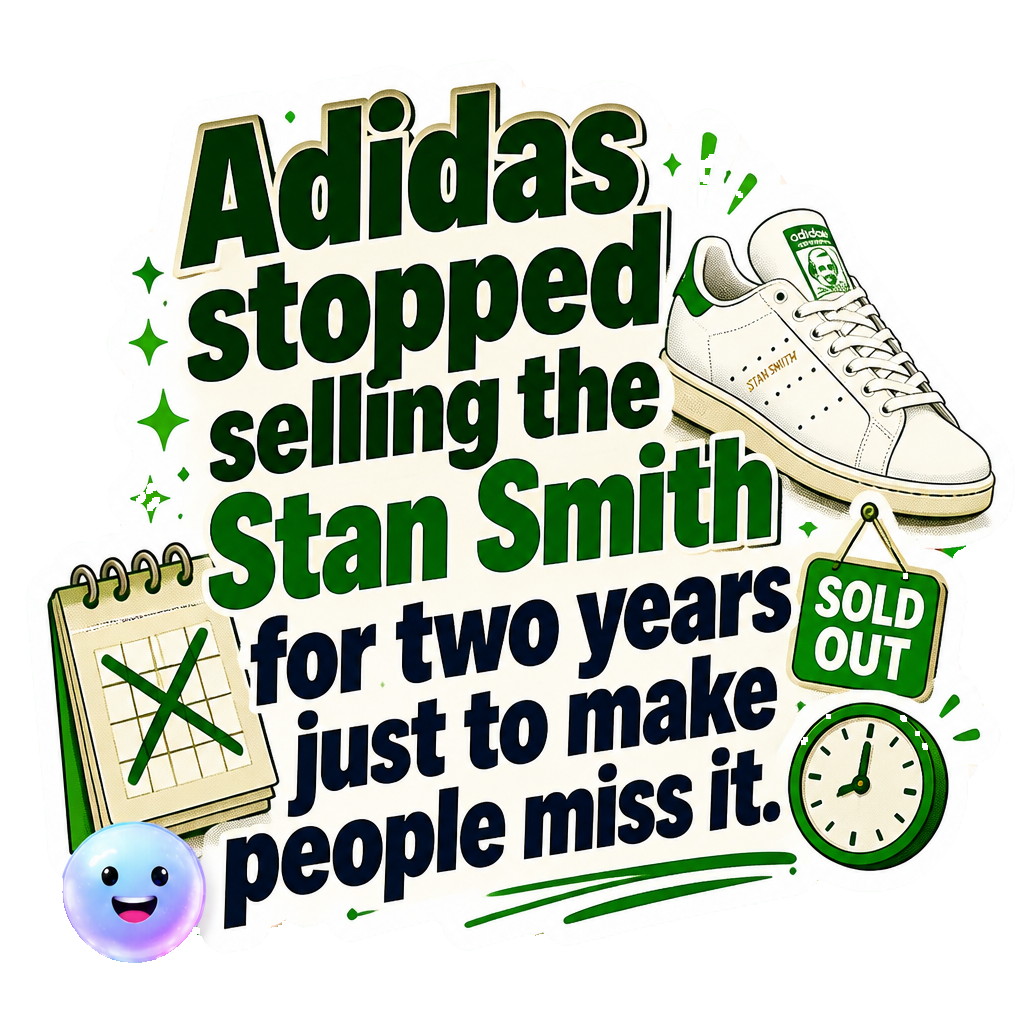 Adidas stopped selling the Stan Smith for two years just to make people miss it.