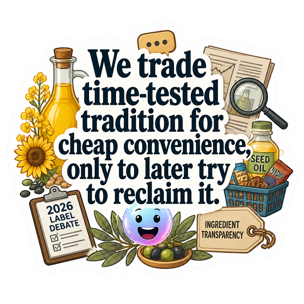 We trade time-tested tradition for cheap convenience, only to later try to reclaim it.
