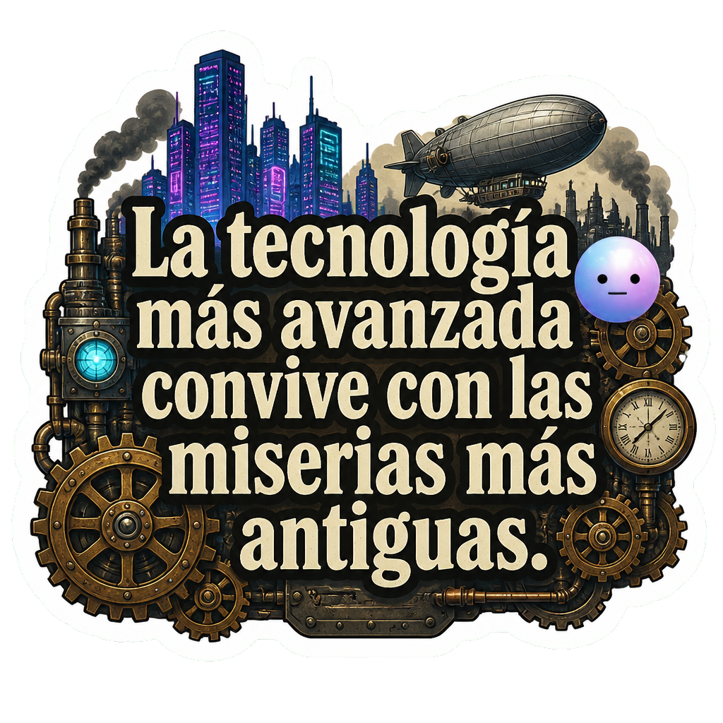La tecnología más avanzada convive con las miserias más antiguas.