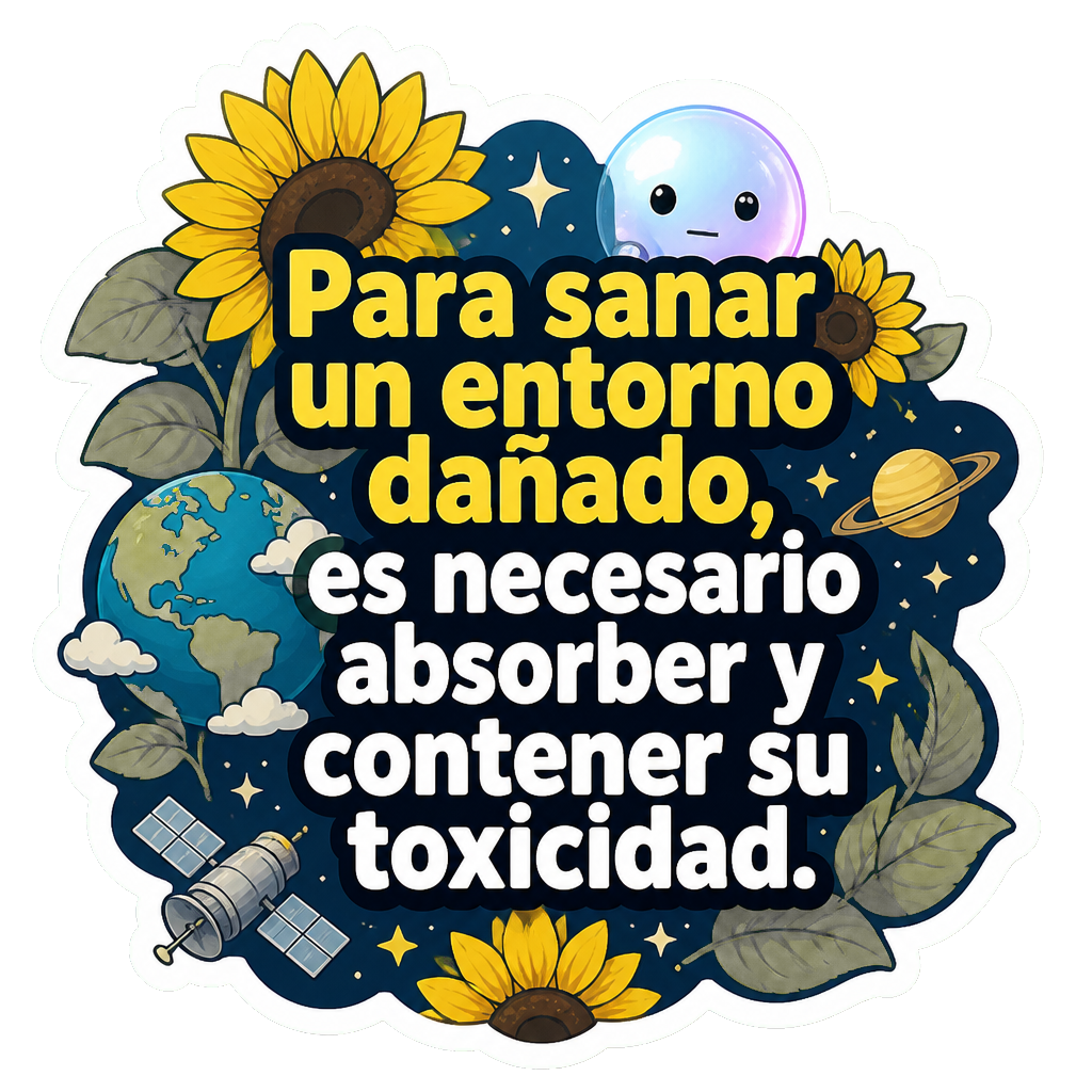 Para sanar un entorno dañado, es necesario absorber y contener su toxicidad.
