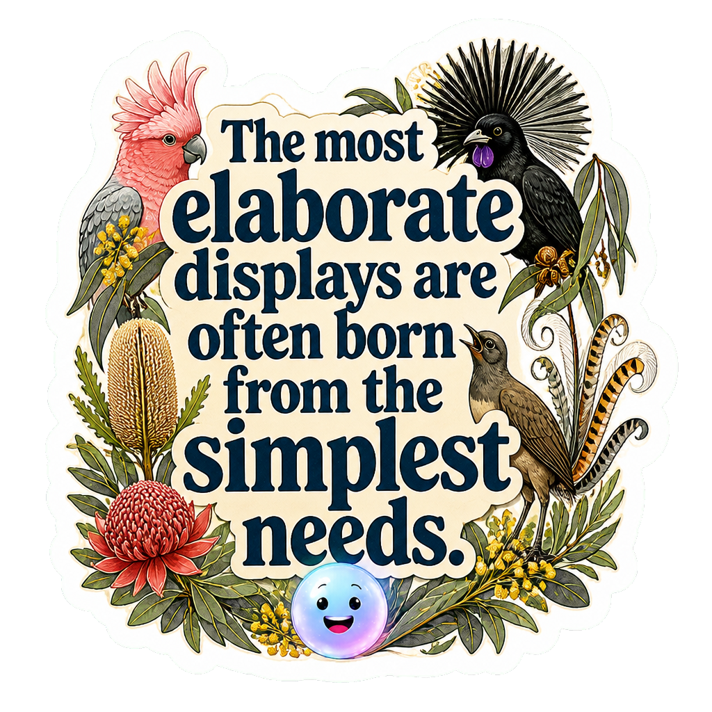 The most elaborate displays are often born from the simplest needs.