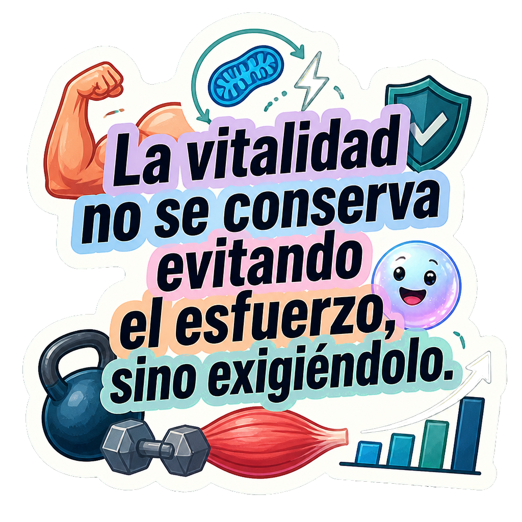 La vitalidad no se conserva evitando el esfuerzo, sino exigiéndolo.