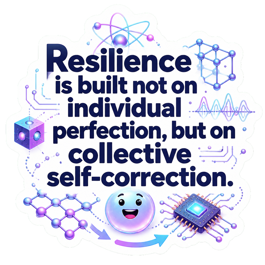 Resilience is built not on individual perfection, but on collective self-correction.