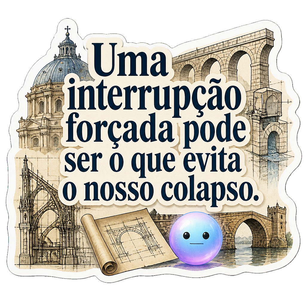 Uma interrupção forçada pode ser o que evita o nosso colapso.
