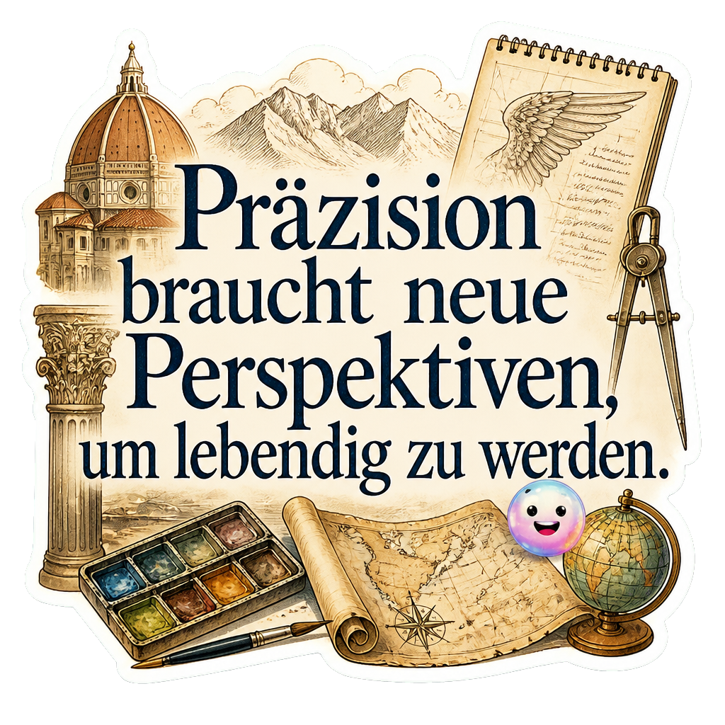 Präzision braucht neue Perspektiven, um lebendig zu werden.