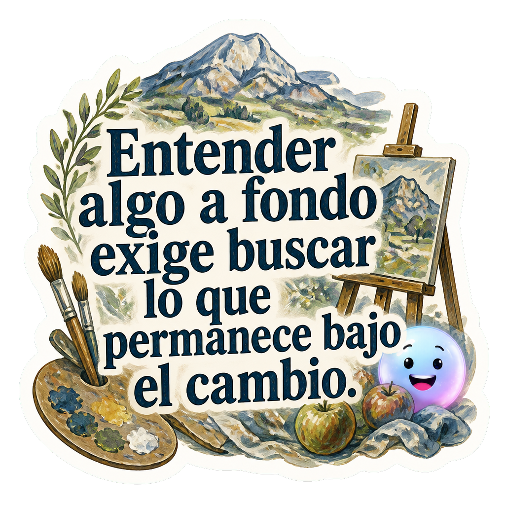 Entender algo a fondo exige buscar lo que permanece bajo el cambio.