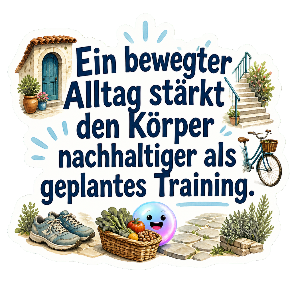 Ein bewegter Alltag stärkt den Körper nachhaltiger als geplantes Training.