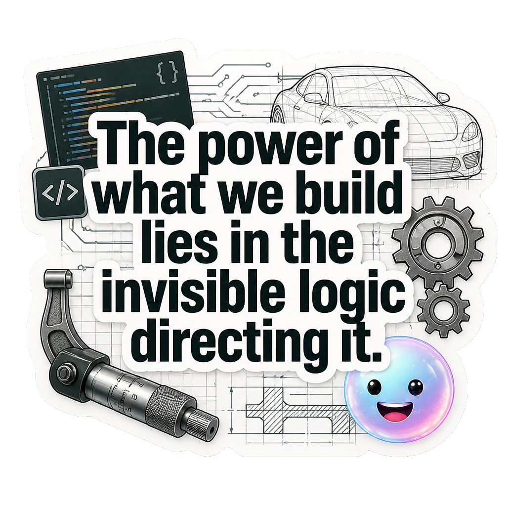 The power of what we build lies in the invisible logic directing it.