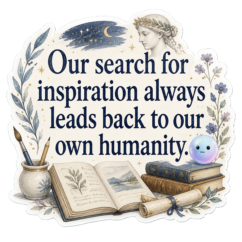 Our search for inspiration always leads back to our own humanity.