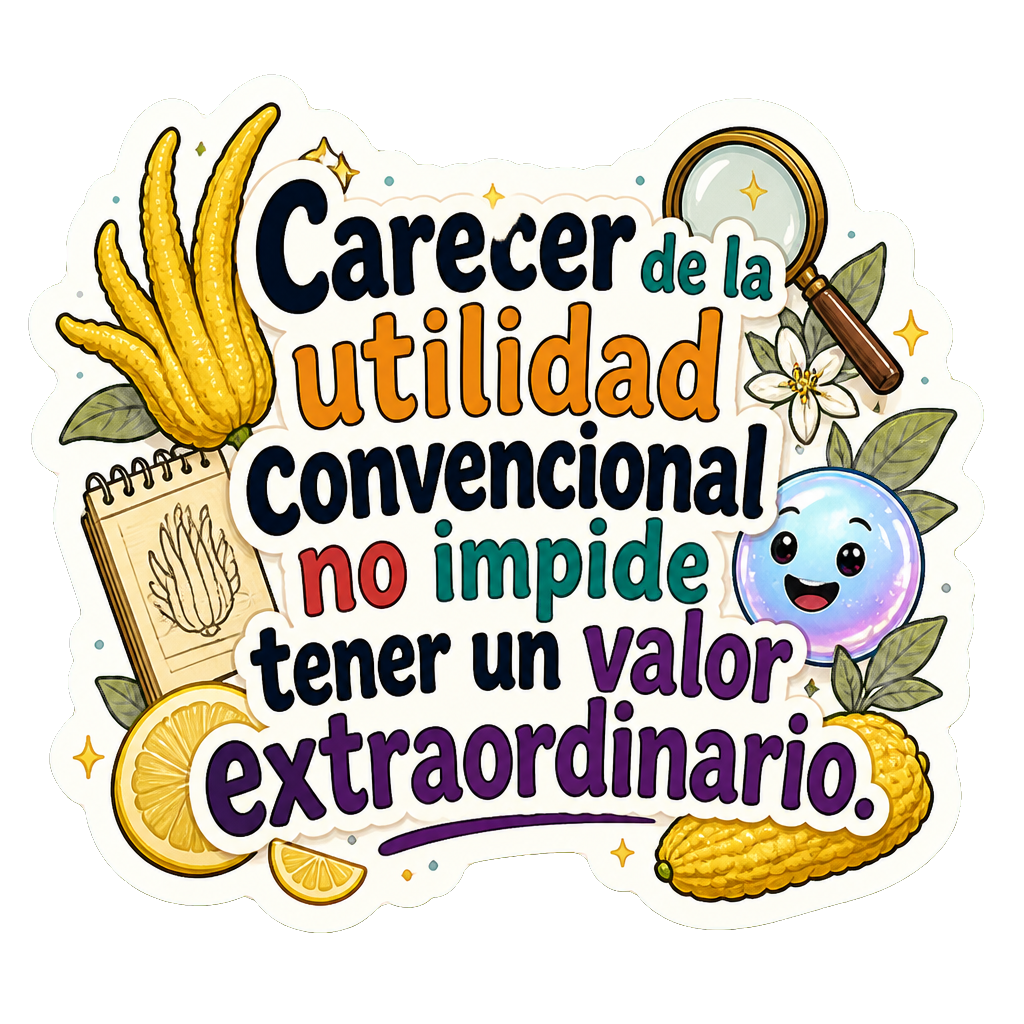 Carecer de la utilidad convencional no impide tener un valor extraordinario.