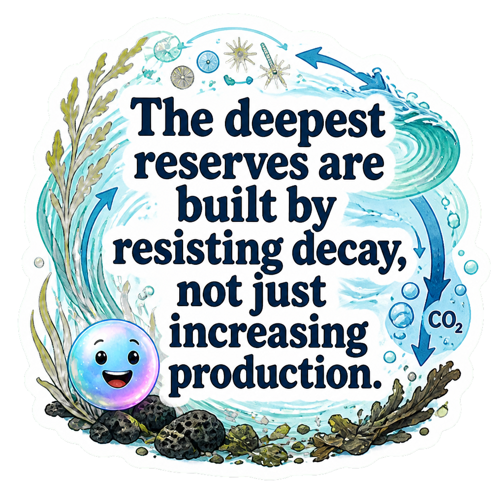 The deepest reserves are built by resisting decay, not just increasing production.