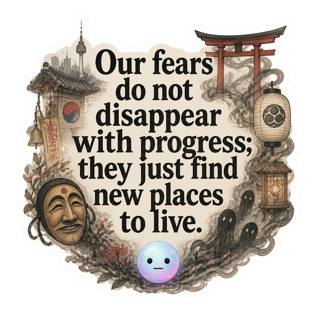 Our fears do not disappear with progress; they just find new places to live.