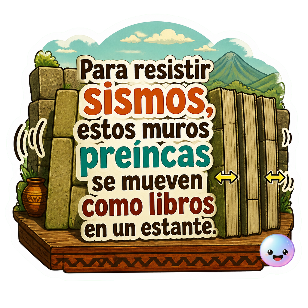 Para resistir sismos, estos muros preíncas se mueven como libros en un estante.