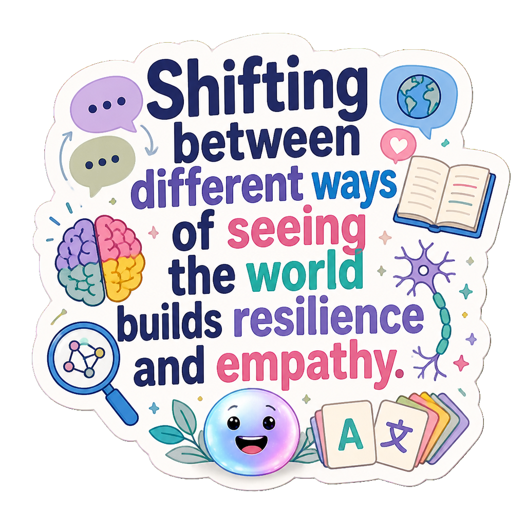 Shifting between different ways of seeing the world builds resilience and empathy.