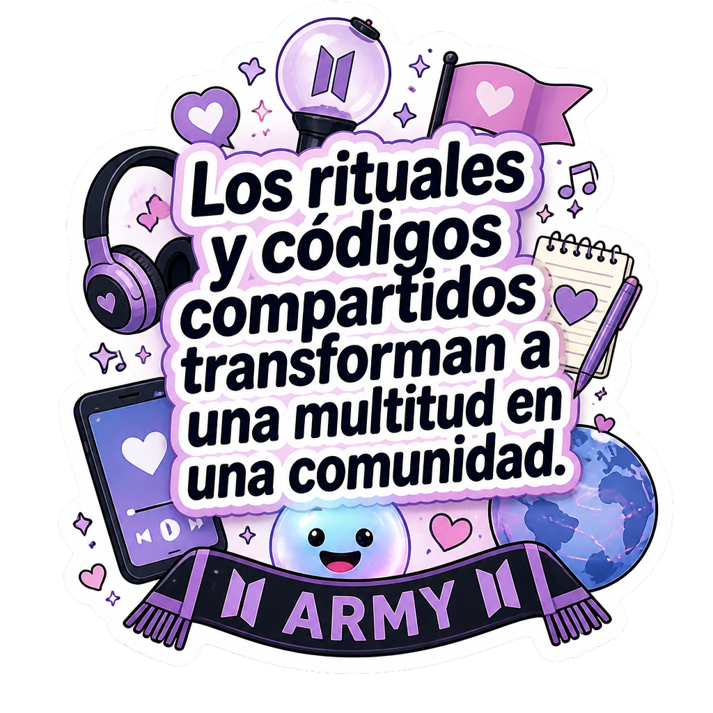 Los rituales y códigos compartidos transforman a una multitud en una comunidad.