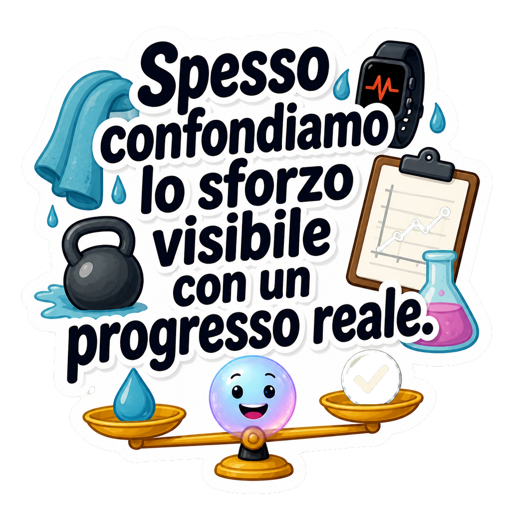 Spesso confondiamo lo sforzo visibile con un progresso reale.