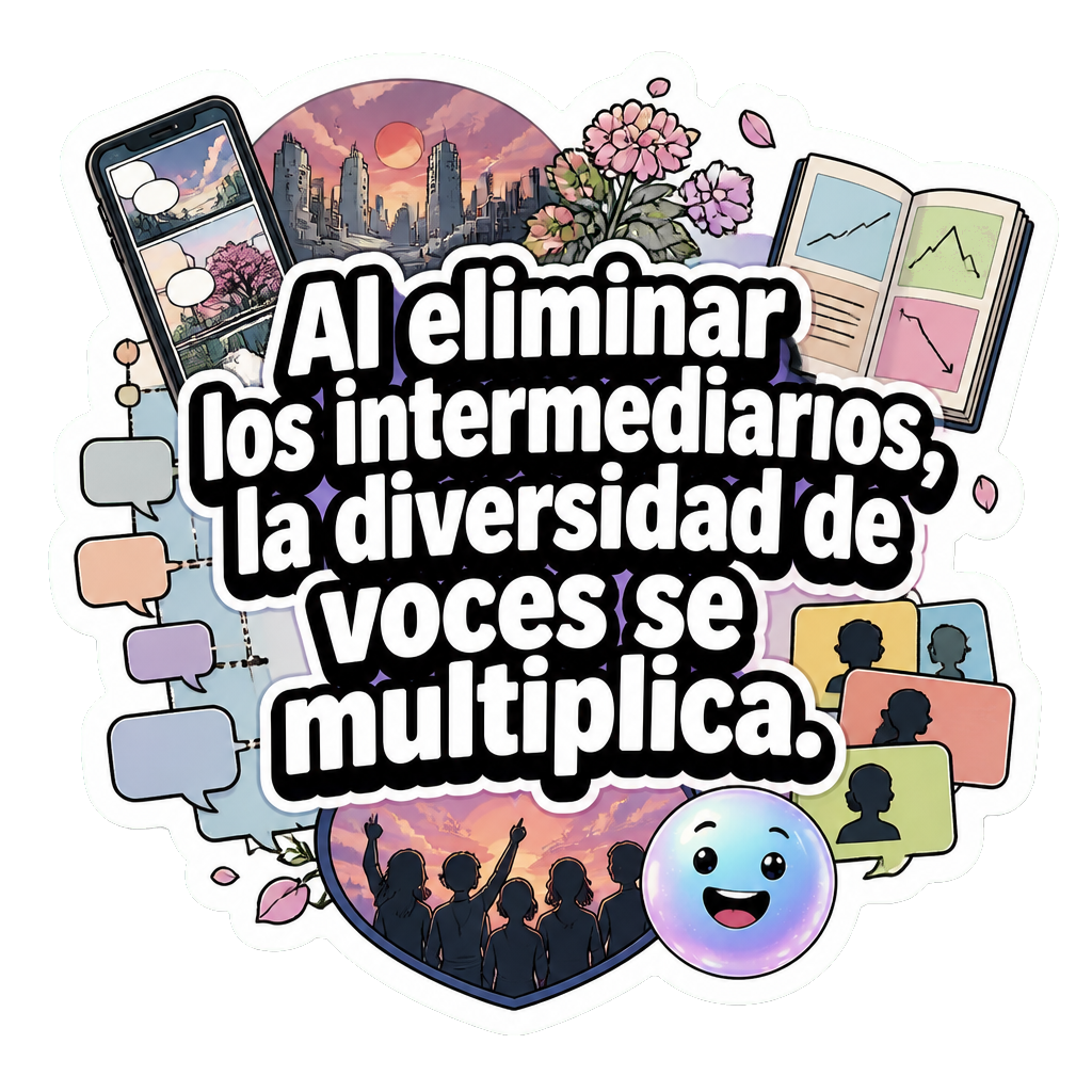 Al eliminar los intermediarios, la diversidad de voces se multiplica.