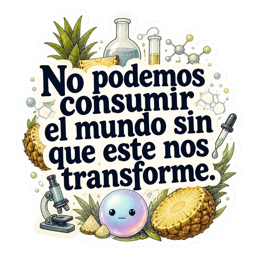 No podemos consumir el mundo sin que este nos transforme.