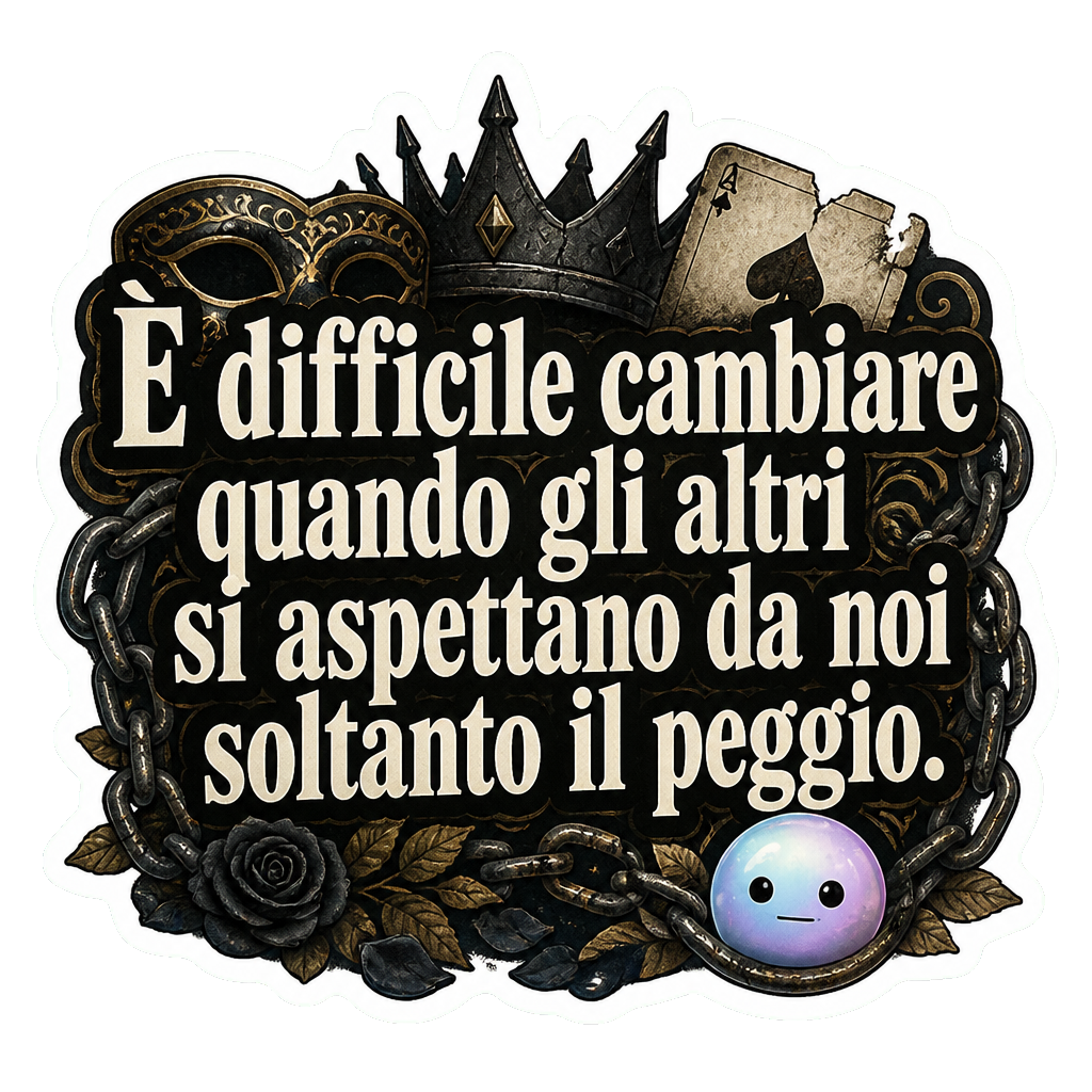 È difficile cambiare quando gli altri si aspettano da noi soltanto il peggio.
