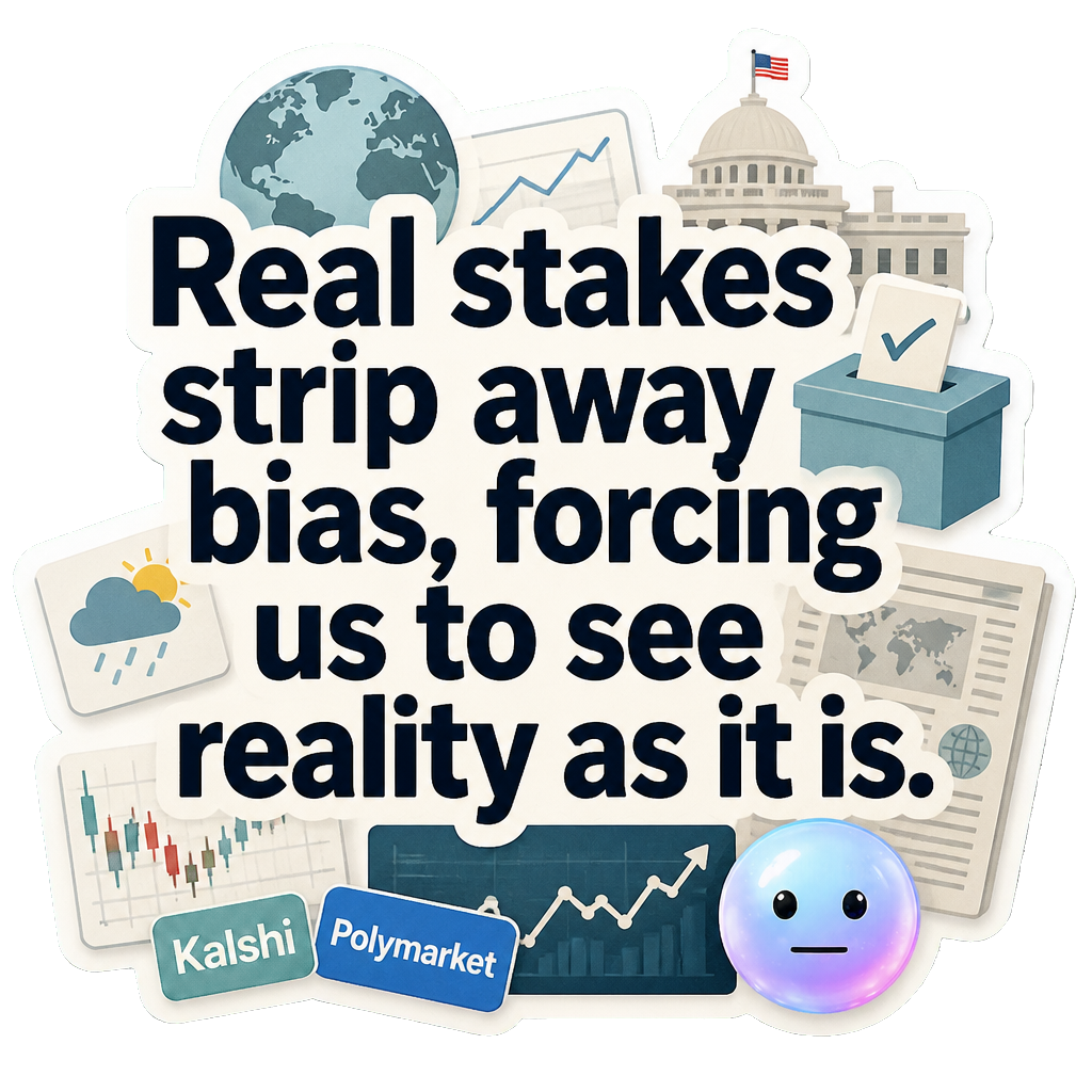 Real stakes strip away bias, forcing us to see reality as it is.