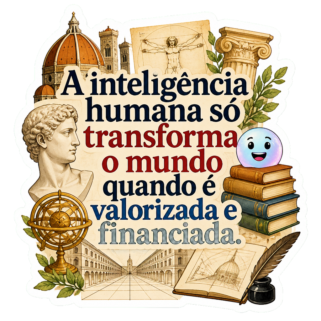 A inteligência humana só transforma o mundo quando é valorizada e financiada.