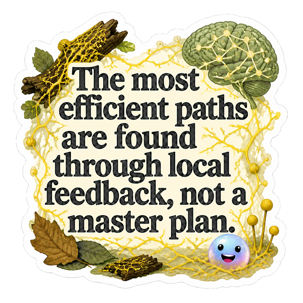 The most efficient paths are found through local feedback, not a master plan.