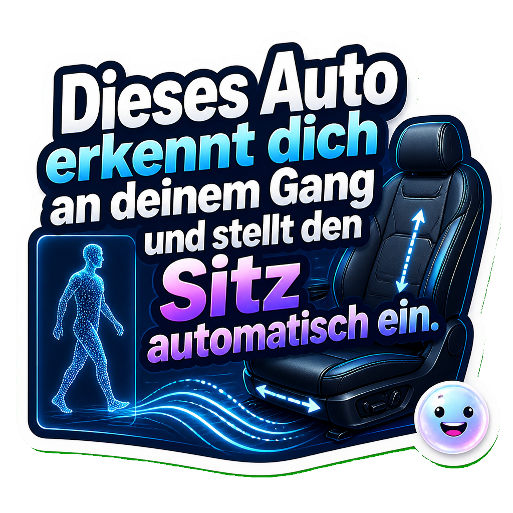 Dieses Auto erkennt dich an deinem Gang und stellt den Sitz automatisch ein.