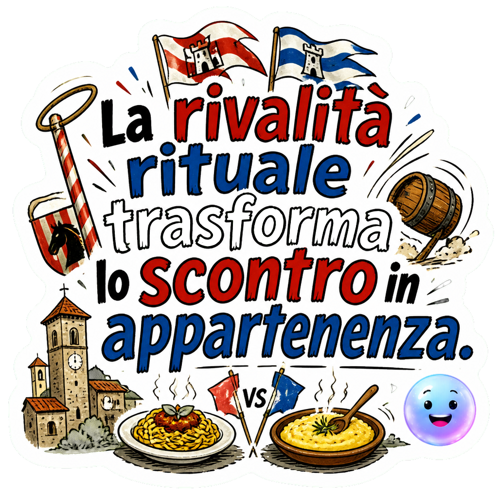La rivalità rituale trasforma lo scontro in appartenenza.